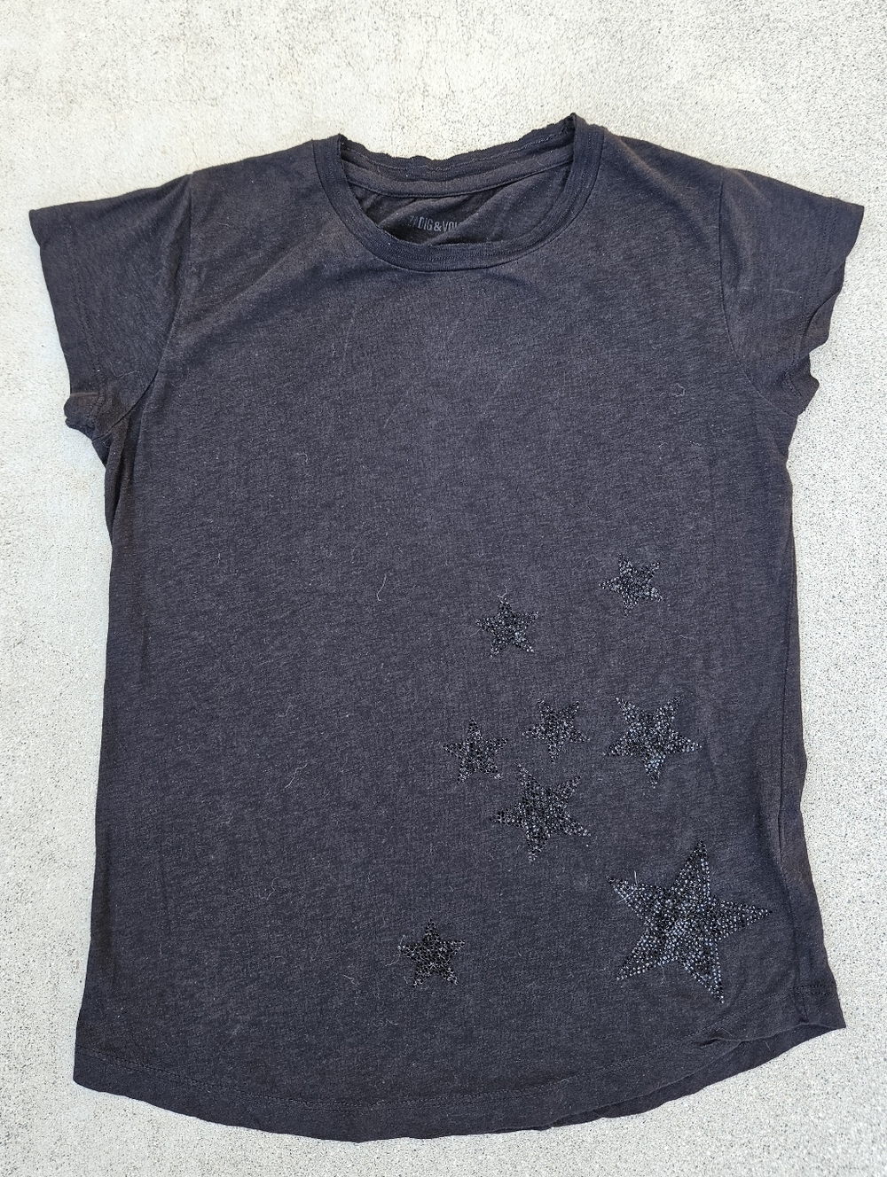 Zadig & Voltaire Skinny Stars ✨️ Diamante Graphic Sequin Embellishments NWOT M
